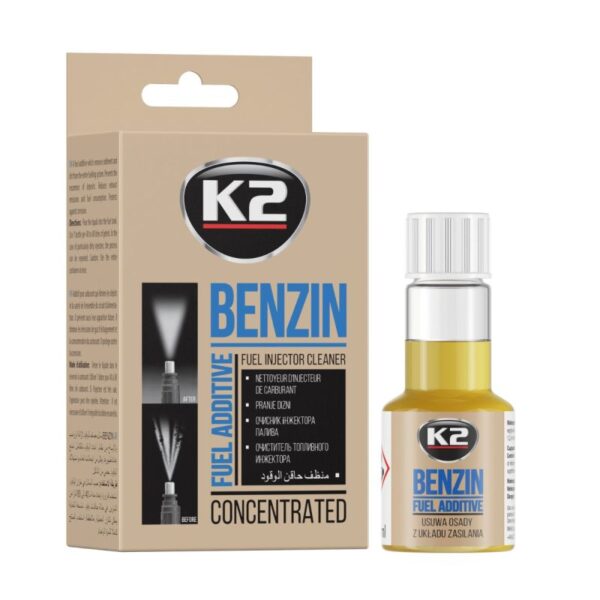 K2 Почистваща добавка за бензиново гориво 50ml