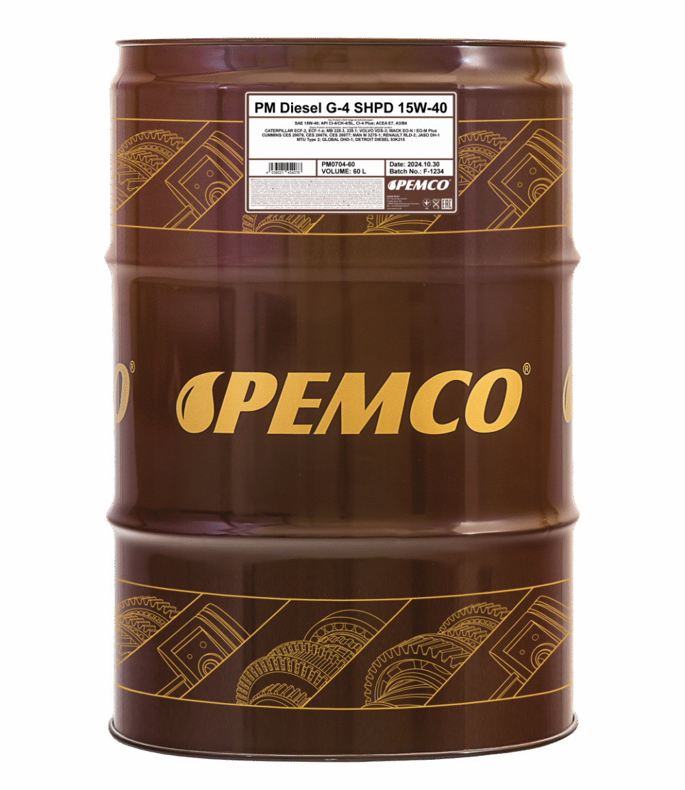 Pemco Diesel G-4 SHPD 15W-40 60L