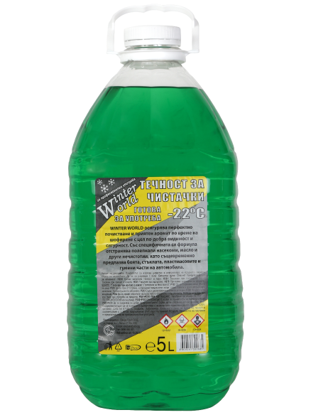 Зимна течност за чистачки Winter World – 22°C (5 L)